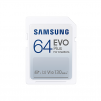 Карта памет Samsung EVO Plus, SD Card, 64GB, Бяла