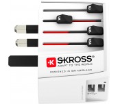 Адаптер SKROSS PRO MUV 2 x USB-A, 1.302960, World, Бял