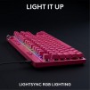 Геймърска механична клавиатура Logitech G Pro X RAPID TKL Magenta - Tactile Switch