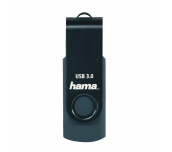 USB памет HAMA Rotate, 128GB, USB 3.0 90 MB/s, Петролно синьо