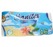 ХАРТИЯ ТОАЛЕТНА SANITEX OCEAN 16БР 3ПЛ