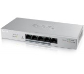Суич 5-портов ZyXEL GS-1200-5HPV2, Web Managed, Gigabit, PoE