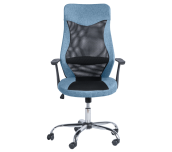 ДИРЕКТОРСКИ СТОЛ CARMEN 7528 ДАМАСКА + МЕШ СИН