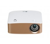 LG PH150G Portable MiniBeam Projector, Built-in type to 2.5 hour battery life,RGB LED, LCoS , HD (1280x720), 100 000:1, 130 ANSI Lumens, HDMI (MHL), WiDi, USB-A, Speaker, White