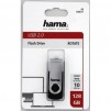 USB памет HAMA Rotate, 128GB, USB 2.0,10 MB/s, Черен