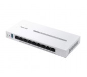 Asus Business Gigabit PoE+ VPN Wired Router, ExpertWiFi EBG19P, 8 PoE+ ports, 123W, 1 gigabit WAN+2 gigabit WAN/LAN, USB 3.2, PoE centralized control, SDN, guest portal, Multi-WAN, Load Balance, Comme