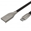 Natec USB-C(M) -> USB-A (M) 2.0 cable 1m. Black metal