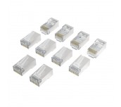 HAMA Накрайник RJ45, CAT 6a, 10 Gbit/s, екраниран, 10 бр.