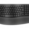 Logitech Wave Keys wireless ergonomic keyboard - GRAPHITE - US INT`L - 2.4GHZ/BT - N/A - INTNL-973 - UNIVERSAL