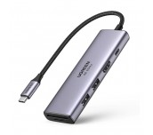 МУЛТИФУНКЦИОНАЛЕН АДАПТЕР UGREEN CM511 6in1 HDMI/USB A/SD+PD