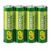 Цинк карбонова батерия GP R6  GREENCELL 15G-S4 /4 бр. в опаковка/ shrink 1.5V