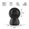 HAMA WiFi камера 1080p, за закрити помещения, въртяща се, сензор за движение, черна