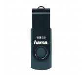 USB памет HAMA Rotate, 64GB, USB 3.0 70 MB/s, Петролно синьо