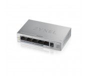 ZyXEL GS1005-HP, 5 Port Gigabit PoE+ unmanaged desktop Switch, 4 x PoE, 60 Watt