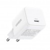 ЗАРЯДНО UGREEN X513 220V 1xUSB-C, GaN,30W,mini,БЯЛ
