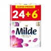 ТОАЛЕТНА ХАРТИЯ MILDE RELAX/SENSITIVE 24+6БР 3ПЛ