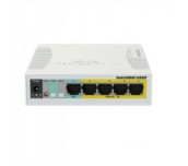 Суич MikroTik RB260GSP, 5-port 10/10/1000+1xSFP, PoE