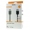 Кабел HAMA 200696, DisplayPort мъжко - DisplayPort мъжко, 1.5 m, Ultra-HD 4K, Двойно-екраниран, Черен