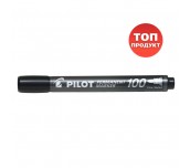 ПЕРМАНЕНТЕН МАРКЕР С ОБЪЛ ВРЪХ PILOT 100 ЧЕРЕН