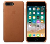 Apple iPhone 8 Plus/7 Plus Leather Case - Saddle Brown