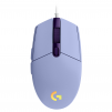 Геймърска мишка Logitech G102 LightSync, RGB, Оптична, Жична, USB, Лилав