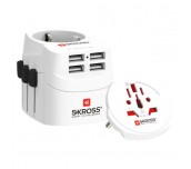 Адаптер SKROSS PRO Light 4 x USB-A, 1.302471, World, Бял