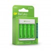 Зарядно GP BATTERIES E411 +  2100mAh AA, За 4 броя, NiMH