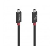 HAMA Кабел USB-C еMarker, USB 4 Gen 4, 80 Gbit/s, 1 м, 5 A, 240 W ,черен