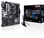 Дънна платка ASUS Prime B550M-A (WI-FI) socket AM4, 4xDDR4, Aura Sync, PCIe 4.0, Dual M.2, WiFi 6