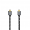 Кабел HAMA Ultra HD, HDMI мъжко - HDMI мъжко, 8K, 48GB/s,метал, 2 м, Позл. конектори, Черен