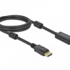Кабел Delock DisplayPort мъжко - HDMI мъжко, 2 м., 4K 60Hz, Черен