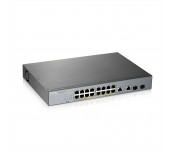 ZyXEL GS1350-18HP, 18 Port managed CCTV PoE switch, long range, 250W