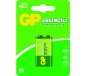 Цинк карбонова батерия GP 1604GLF-U1, 6F22, 9V, Greencell, 1 бр. блистер