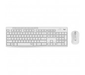 КОМПЛЕКТ КЛАВИАТУРА+МИШКА БЕЗЖИЧНИ LOGITECH MK295 БЯЛ