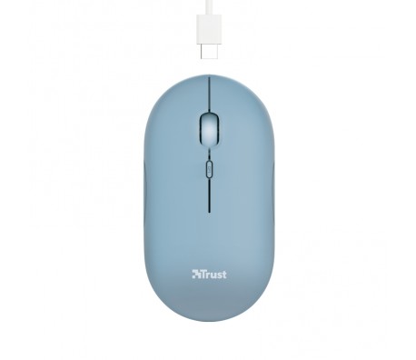 TRUST Puck Wireless & BT Rechargeable Mouse Blue