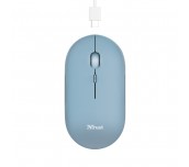 TRUST Puck Wireless & BT Rechargeable Mouse Blue