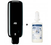 ПРОМО КОМПЛЕКТ САПУН ПЯНА TORK MILD FOAM SOAP S4 1000ML 6БР И ДИСПЕНСЪР TORK FOAM SOAP CON BLACK