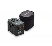 Verbatim UTA-05 GaN III Universal Travel Adapter with 2 x USB-C PD 65W & QC 4+ / 2 x USB-A