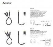 А4Tech Адаптер 3.5 mm жак женско - 2 x 3.5 mm жак мъжко