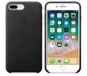 Apple iPhone 8 Plus/7 Plus Leather Case - Black