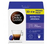 КАФЕ КАПСУЛИ NESCAFE DOLCE GUSTO RISTRETTO ARDENZA ПРОМО ПАКЕТ 30+4 БР.
