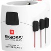 Адаптер SKROSS PRO Light, 2 x USB-A, World, Бял