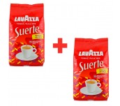 1+1 КАФЕ НА ЗЪРНА LAVAZZA SUERTE 1 КГ