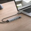 HAMA 7-портов хъб, USB 3.2 Gen 1, 5 Gbit/s, USB-C адаптер със захранване