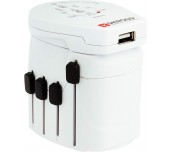 Адаптер SKROSS PRO USB, 1.302539, World, Бял
