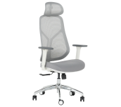 ЕРГОНОМИЧЕН СТОЛ CARMEN 7901 W ДАМАСКА СИВ