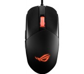 Asus ROG Strix Impact III Gaming Mouse, Semi-Ambidextrous, Wired, Lightweight, 12000 DPI sensor, 5 programmable buttons, Replaceable switches, Paracord cable, FPS gaming mouse, Black