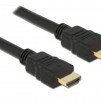 Кабел Delock High Speed, HDMI мъжко - HDMI A мъжко, 4K, 0.25 m, Ethernet