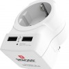 Адаптер SKROSS Europe към USA, USB, Бял
