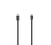 Кабел HAMA, USB-C мъжко - micro USB B мъжко, 480Mbit/s, 0.75 м., Essential, Черен